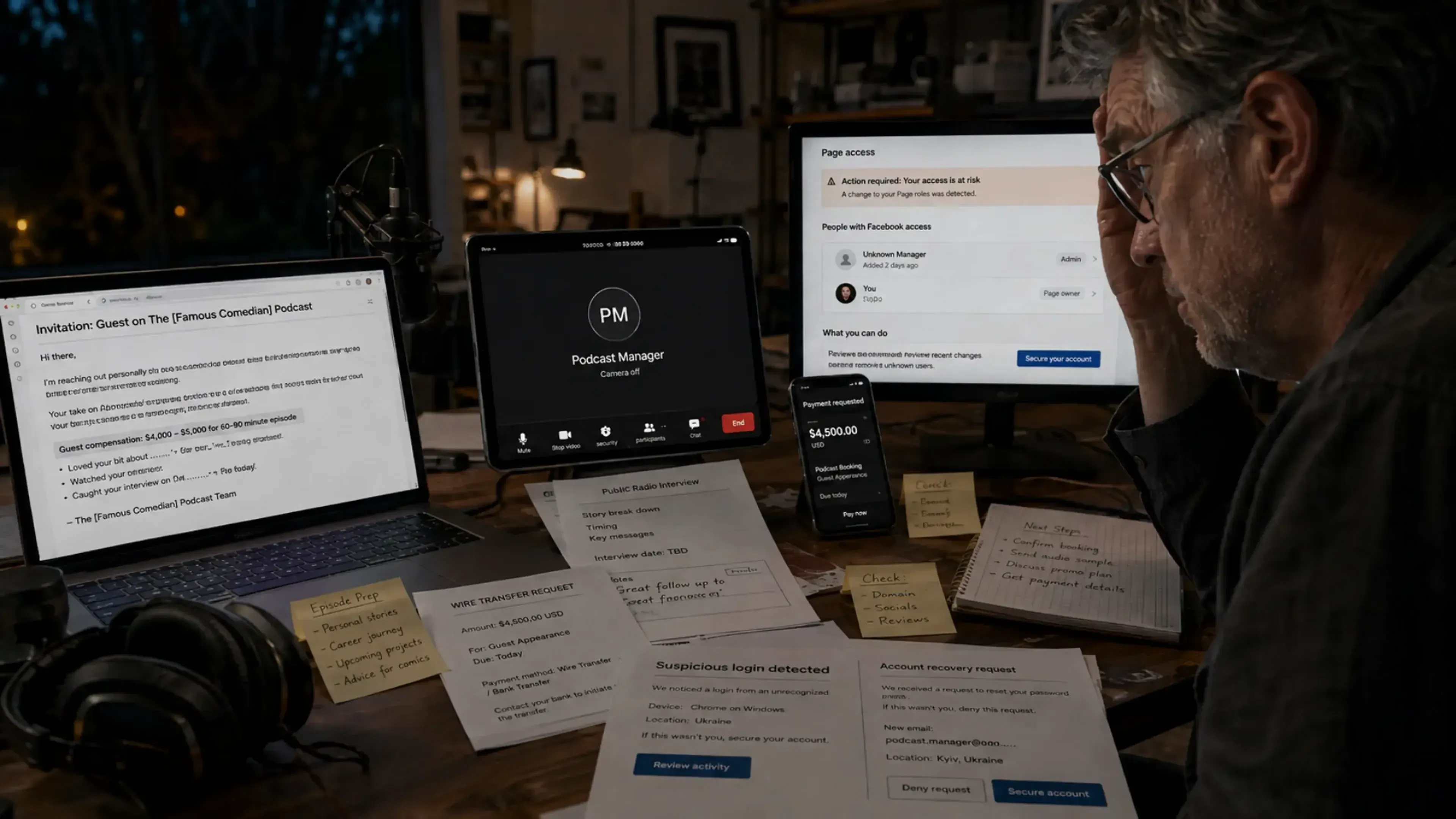 Estafadores usan IA para suplantar a presentadoras de radio y podcast y robar dinero a famosos